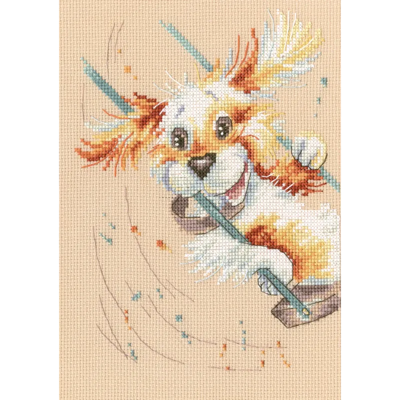 Cross-stitch kit "Cheerful swings" M706