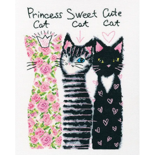 Kryželiu siuvinėjimo rinkinys "Draugės" M739