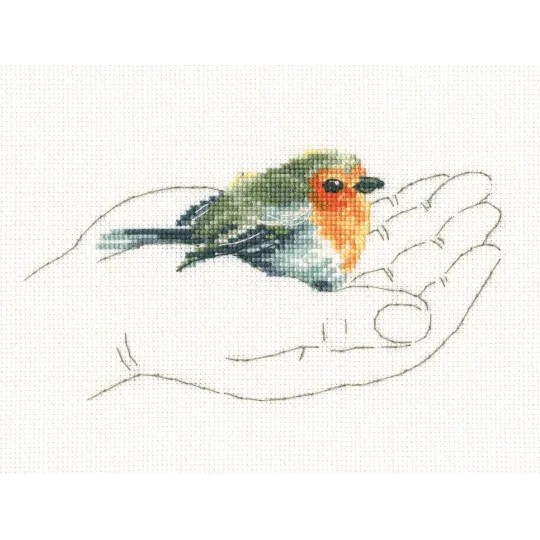 Cross-stitch kit "Warmth in palms" M695