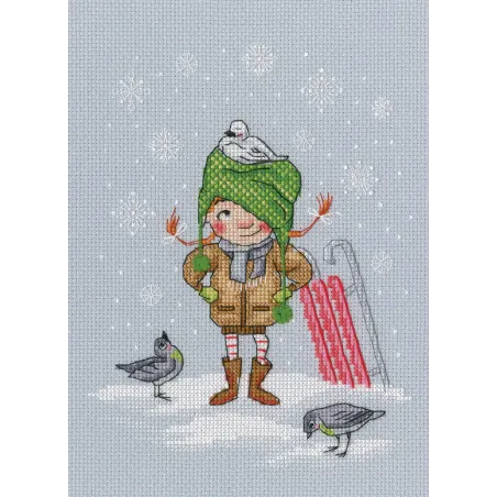 Cross-stitch kit "Skating" M653