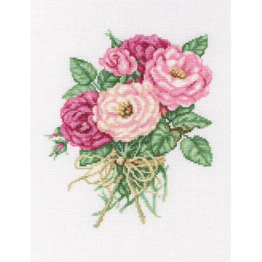 Kit de point de croix "Bouquet de roses" RTOM563