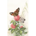 Cross-stitch kit "BATTERFLIES ON CLOVER" M521