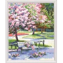 Cross-stitch kit "Spring in the park" M486