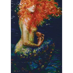 Cross-stitch kit "Red mermaid" M596