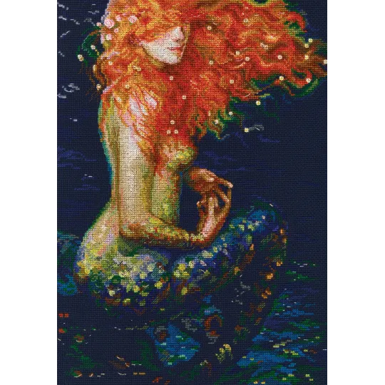 Cross-stitch kit "Red mermaid" M596
