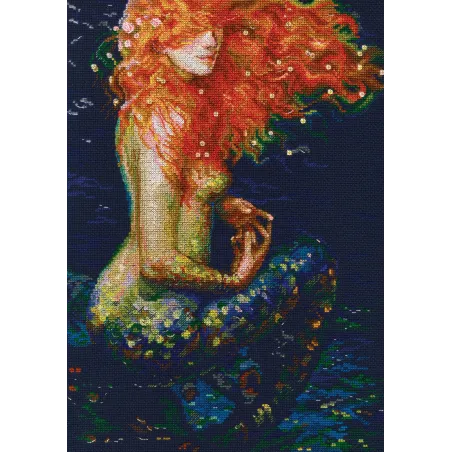 Cross-stitch kit "Red mermaid" M596
