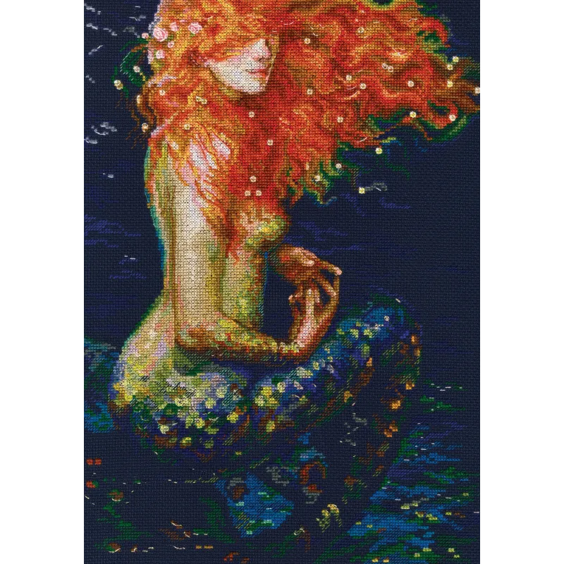 Cross-stitch kit "Red mermaid" M596
