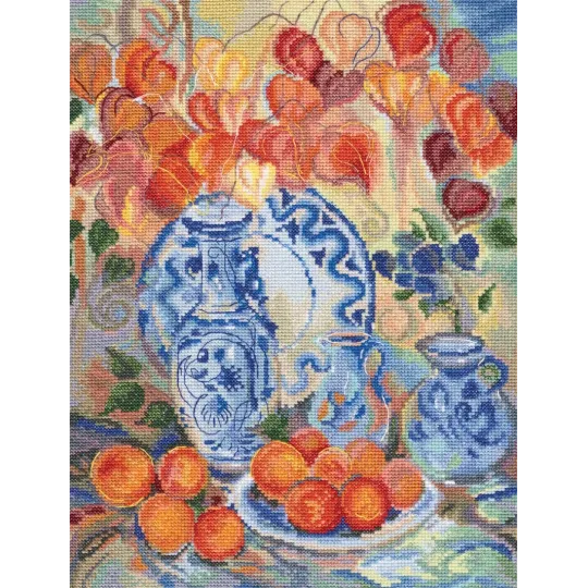 Cross-Stitch Kit "Orange physalis" M582