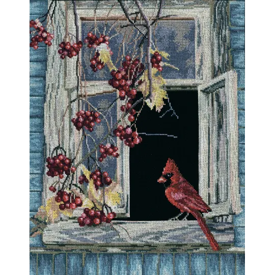 Cross-stitch kit "Old window" M454