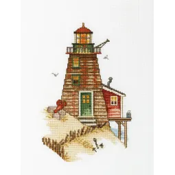 Kreuzstich-Set "Leuchtturm "Krabbe" RTOM393