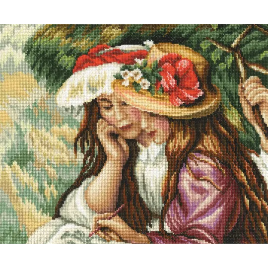 Cross-Stitch Kit "Drawing girls" M410
