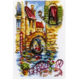 Kreuzstich-Set "Malerische Kanäle von Venedig" RTOM294