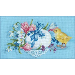 Kit point de croix "Cadeau de Pâques" RTOM219