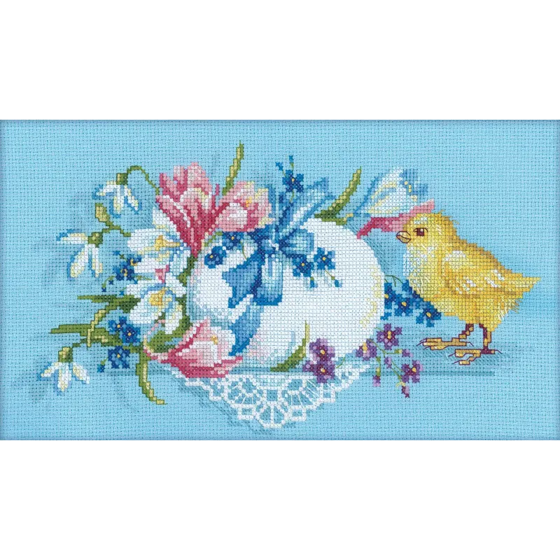 Kit point de croix "Cadeau de Pâques" RTOM219