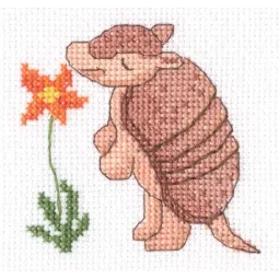 Kreuzstich-Set "Armadillo und Blume" H284