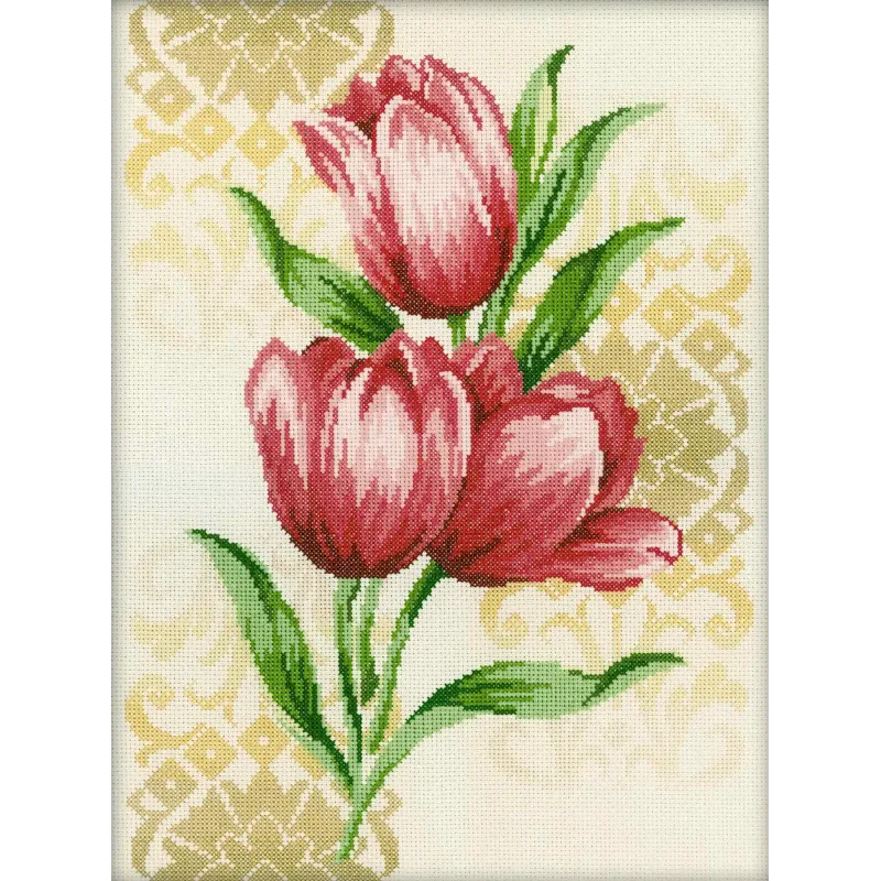 Kit de point de croix "Tulipes" RTOM258
