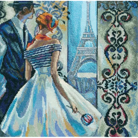 Kreuzstich-Set „Frühling in Paris“ RTOM236