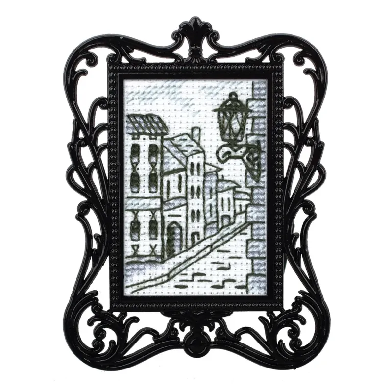 Miniature embroidery & cross stitch kit with frame FA025