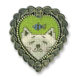 Miniature embroidery & cross stitch kit with frame FA016