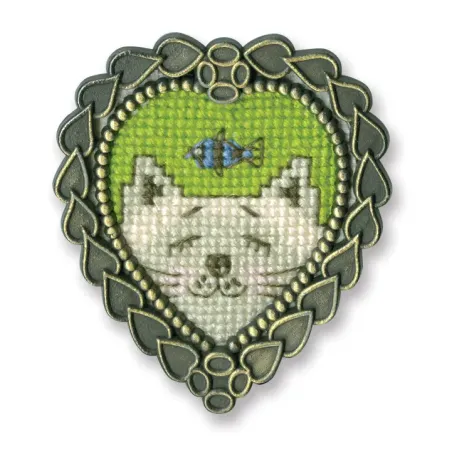 Miniature embroidery & cross stitch kit with frame FA016