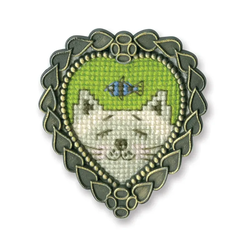 Miniature broderie & point de croix avec cadre RTOFA016