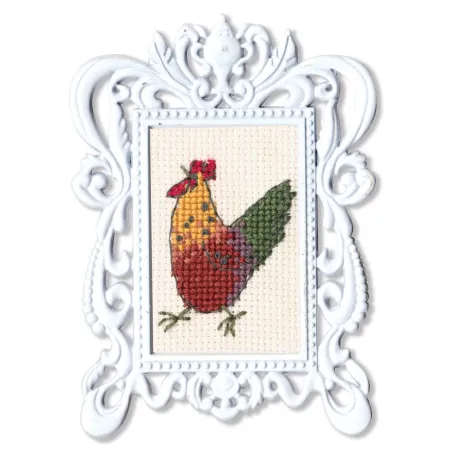 Miniature embroidery & cross stitch kit with frame FA005