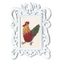 Miniature embroidery & cross stitch kit with frame FA005