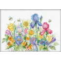 Kreuzstich-Set "Gartenblumen" M095