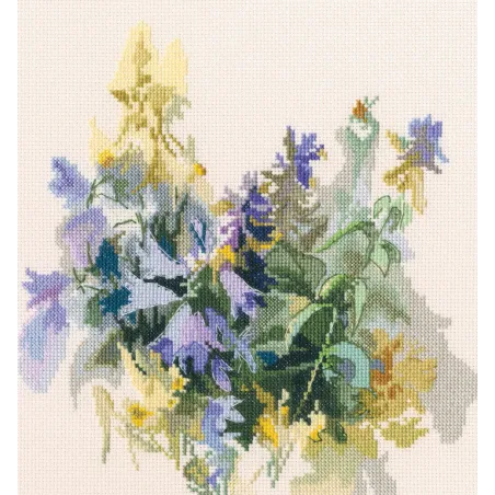 Kreuzstich-Set "Wald-Glockenblumen " RTOM884