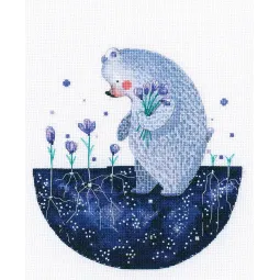 Kit de point de croix "Fleur étoile de la chute du printemps" RTOM813