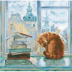 Kreuzstich-Set "Silberner Morgen" RTOM671