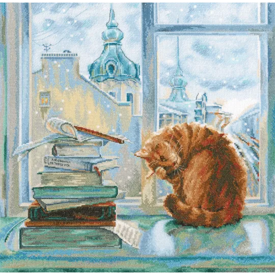 Kreuzstich-Set "Silberner Morgen" RTOM671