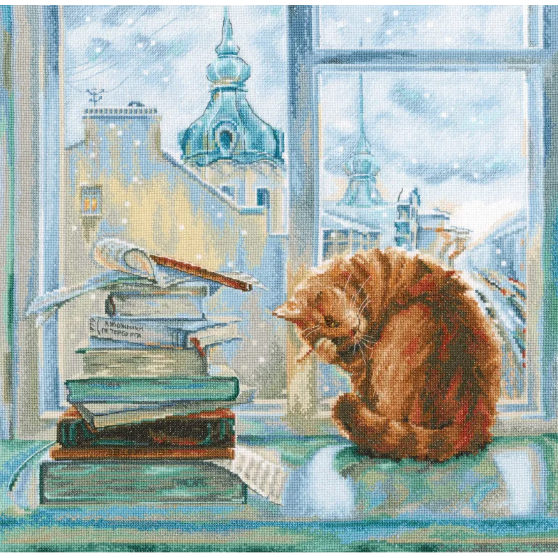 Kreuzstich-Set "Silberner Morgen" RTOM671