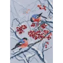 Cross-Stitch Kit "Bullfinches in Rowanberries" M578