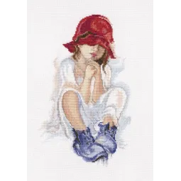 Cross-stitch kit "Girl Dreaming" M556