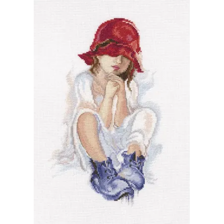Cross-stitch kit "Girl Dreaming" M556