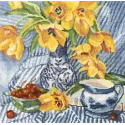 Kreuzstich-Set "Stilleben mit Tulpen" M504