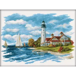 Kryželiu siuvinėjimo rinkinys "Seaside Beauty" RTOM198