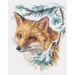 Broderie point de croix "Le renard" RTOM068