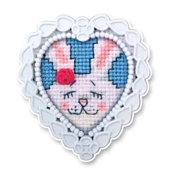 Miniature embroidery & cross stitch kit with frame FA017