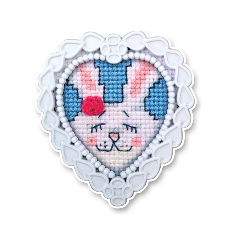 Mini kit de broderie & point de croix avec cadre RTOFA017