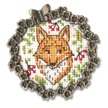 Miniature embroidery & cross stitch kit with frame FA001