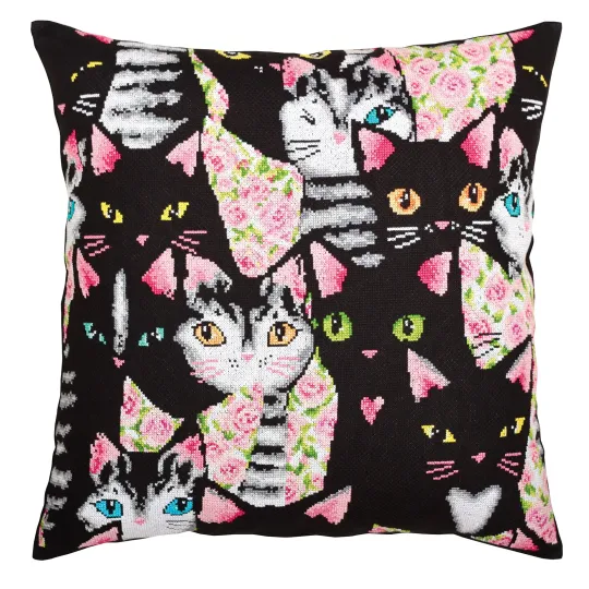 Kreuzstich-Set "Finde eine liebe Katze" CU053