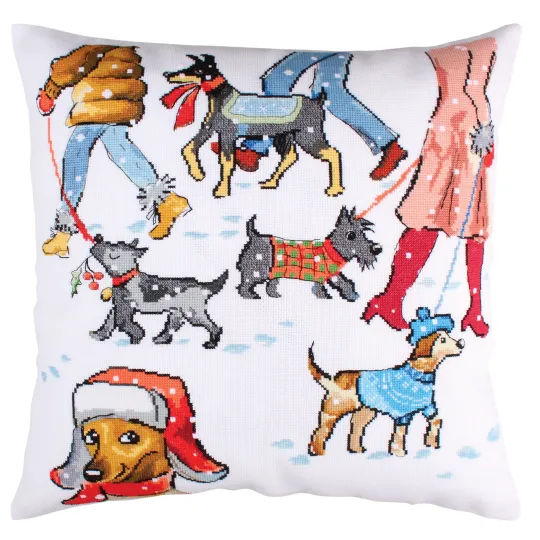 Cross-stitch kit "Four-legged winter" CU036