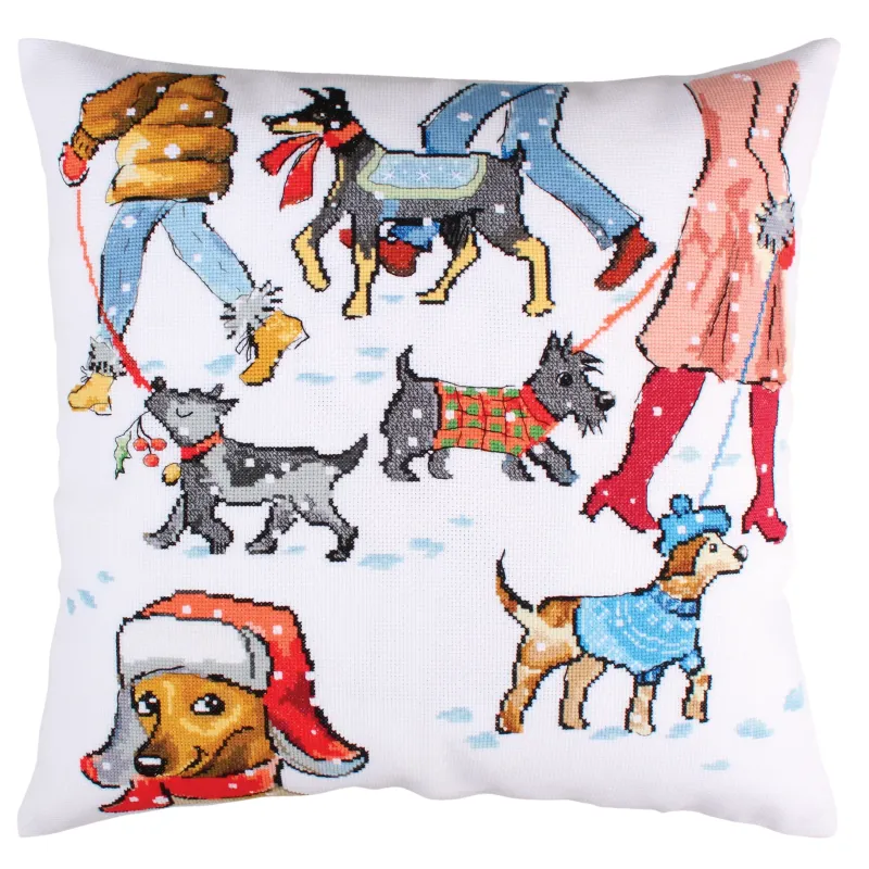 Cross-stitch kit "Four-legged winter" CU036