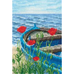 Kreuzstich-Set "Mit dem Geschmack von Salz, Wind und Sonne" RTOC337