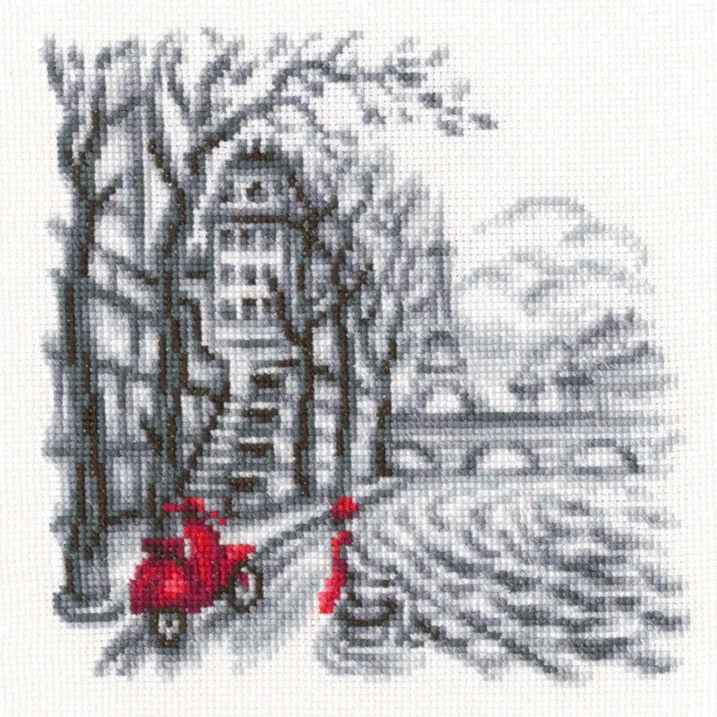 Kreuzstich-Set „Auf den Straßen von Paris“ RTOC330