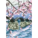 Cross-stitch kit "Kintai bridge arching over the Nishiki river" C309