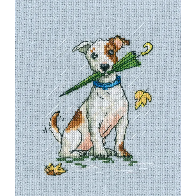 Cross-stitch kit "Running on puddles!" C300