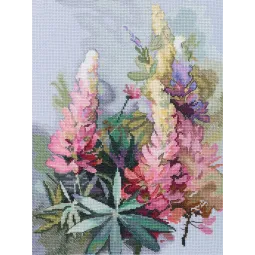 Cross-stitch kit "Lupins" M887